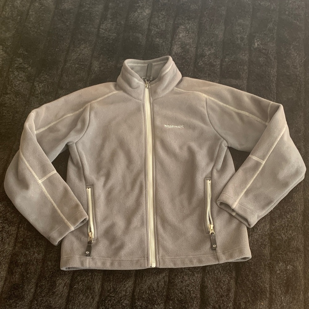 Marmot Kids Gray Full-Zip Fleece Jacket